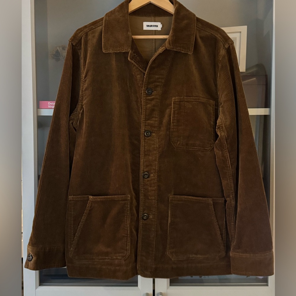 Taylor Stitch Ojai Corduroy Chore Jacket in Rust Color, Size M/L